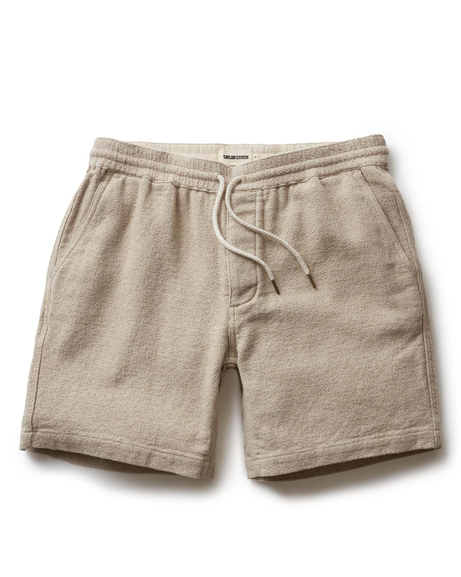 The Apres Short in Heather Oat Crepe - Image 8